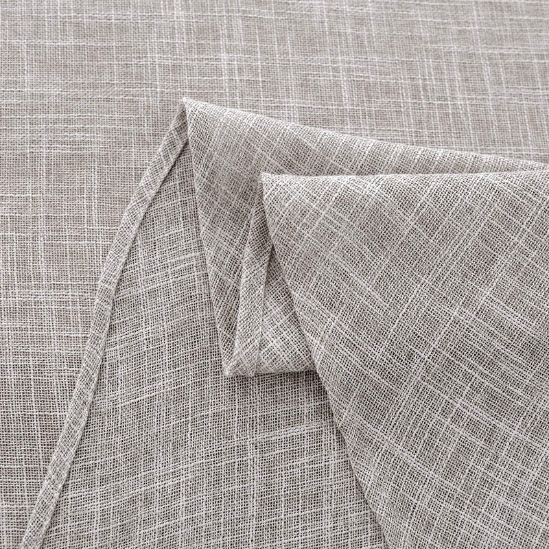 maxmill Flaxy Faux Linen Tablecloth with 2-Tone Slubby Texture Wrinkle Resistant Anti-Shrink Soft Table Cloth for Kitchen Dining Restaurant Tabletop for Event Holiday Dinner Round 70 Inch Linen - Image 5